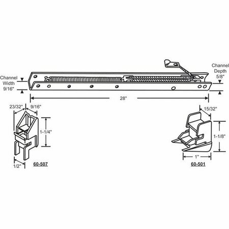 STRYBUC 28in Window Channel Balance 60-274-1